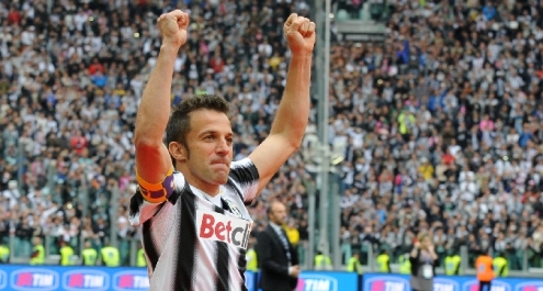 Juventus, per i tifosi Alex Del Piero è la bandiera