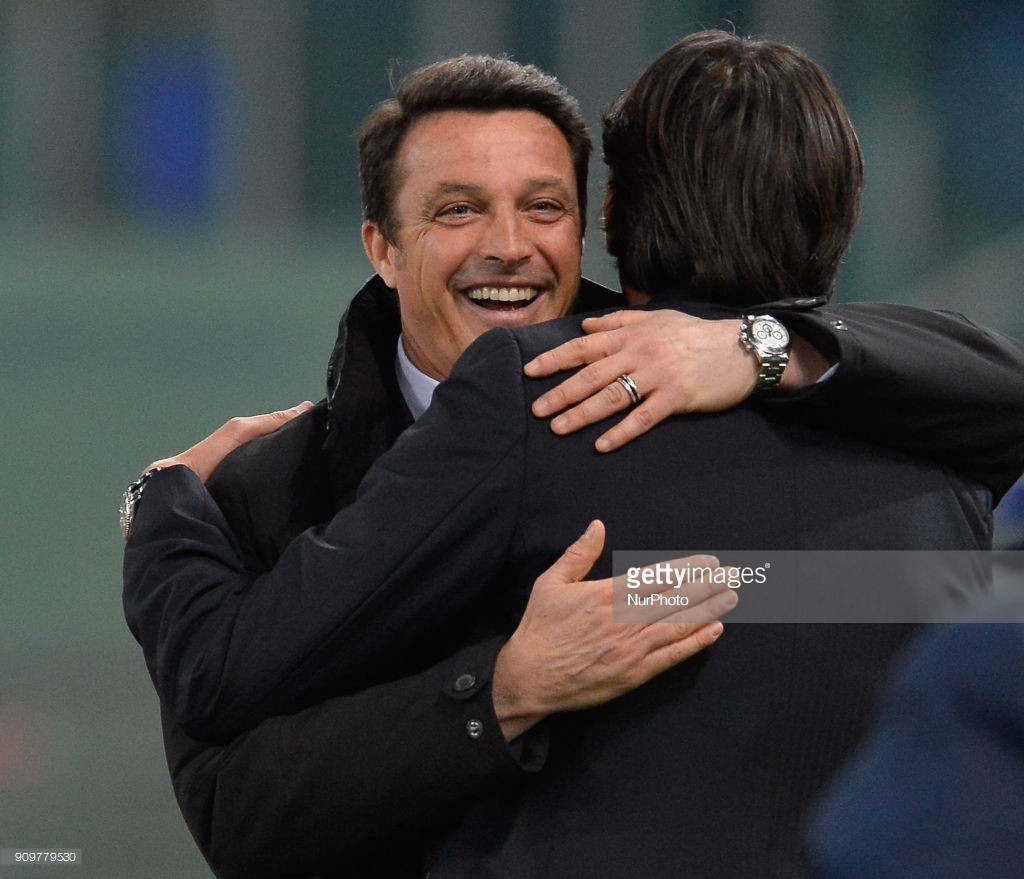 Oddo si congratula con Simone Inzaghi