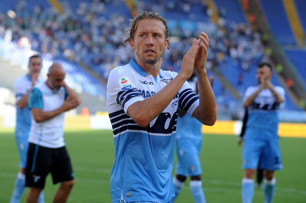 Lucas Leiva, mediano della Lazio.