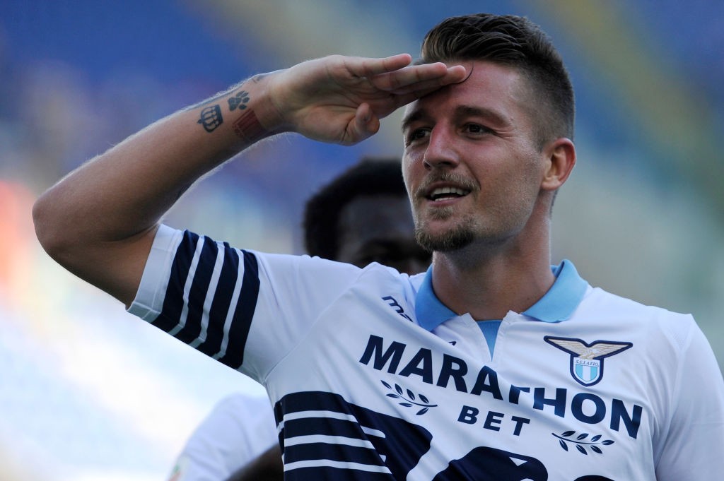 Sergej Milinkovic-Savic, centrocampista della Lazio.