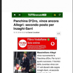 La moglie di Inzaghi fiera per il secondo posto ottenuto dal marito