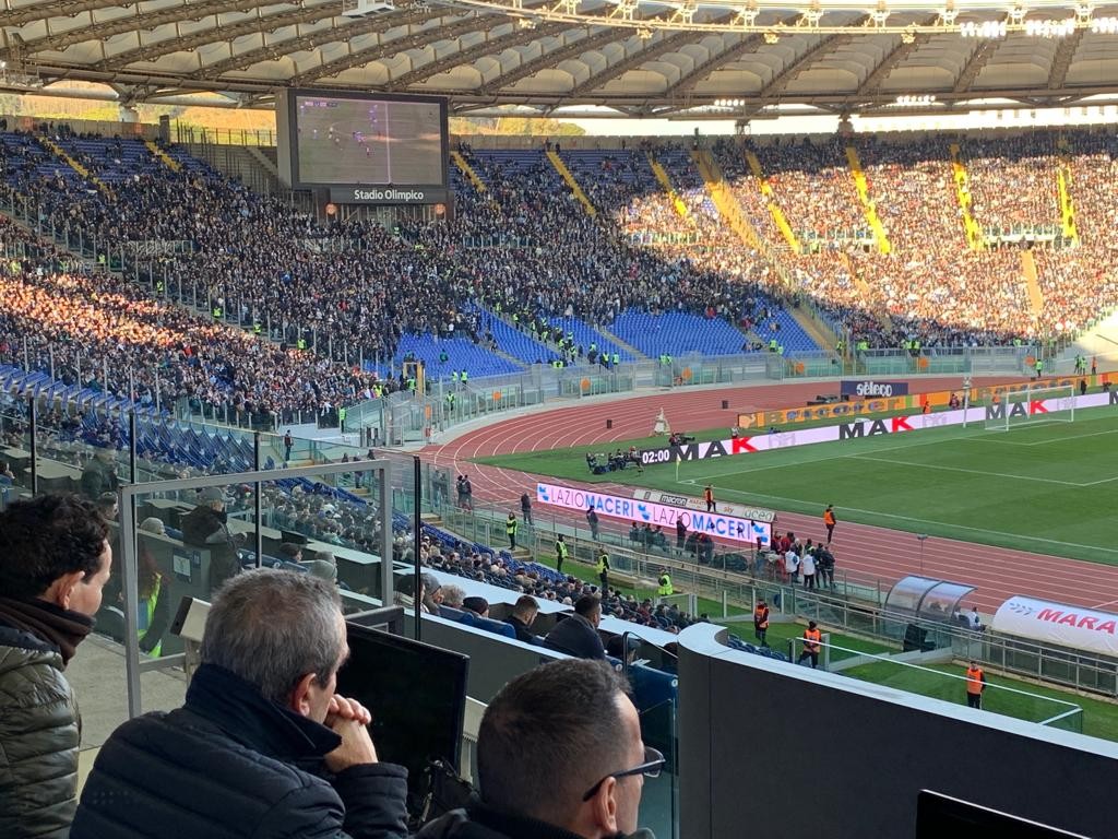 Uno scatto dello sciopero degli Irriducibili in Curva Nord