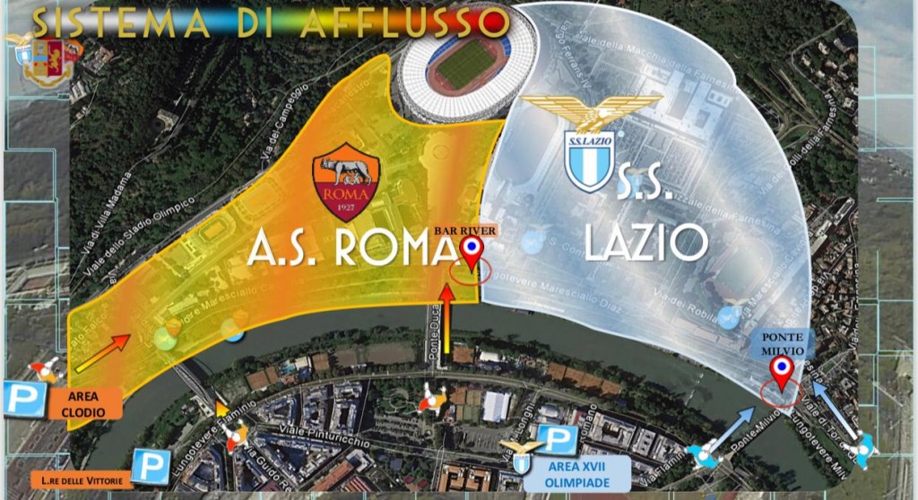 Il piano sicurezza per il derby di domani.