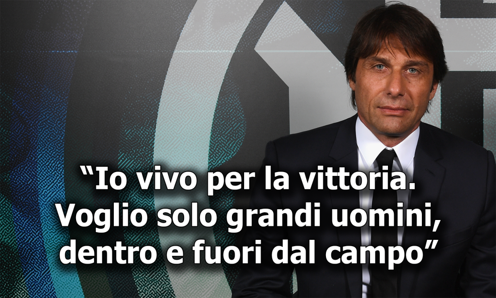 Conte: "Vivo per la vittoria"