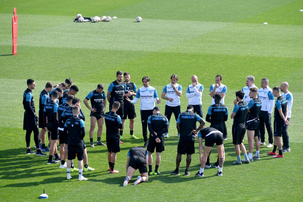 allenamento a Formello per la Lazio di Inzaghi