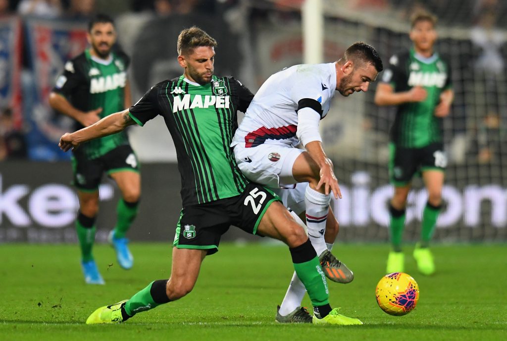 infortunio Berardi contro il Bologna