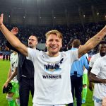 Lazio: lo spogliatoio in festa