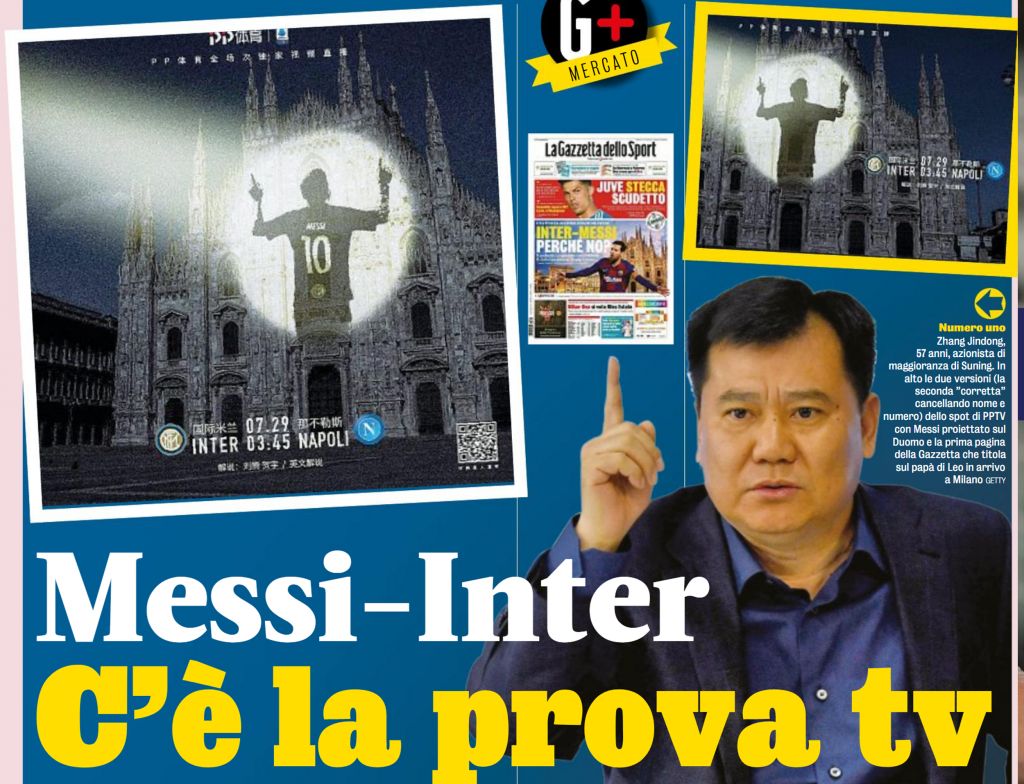 La Gazzetta su Messi nelle pagine interne