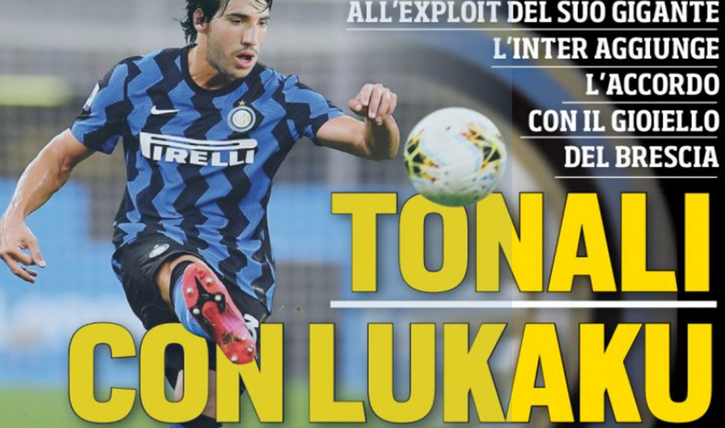 La prima pagina del Corriere dello Sport