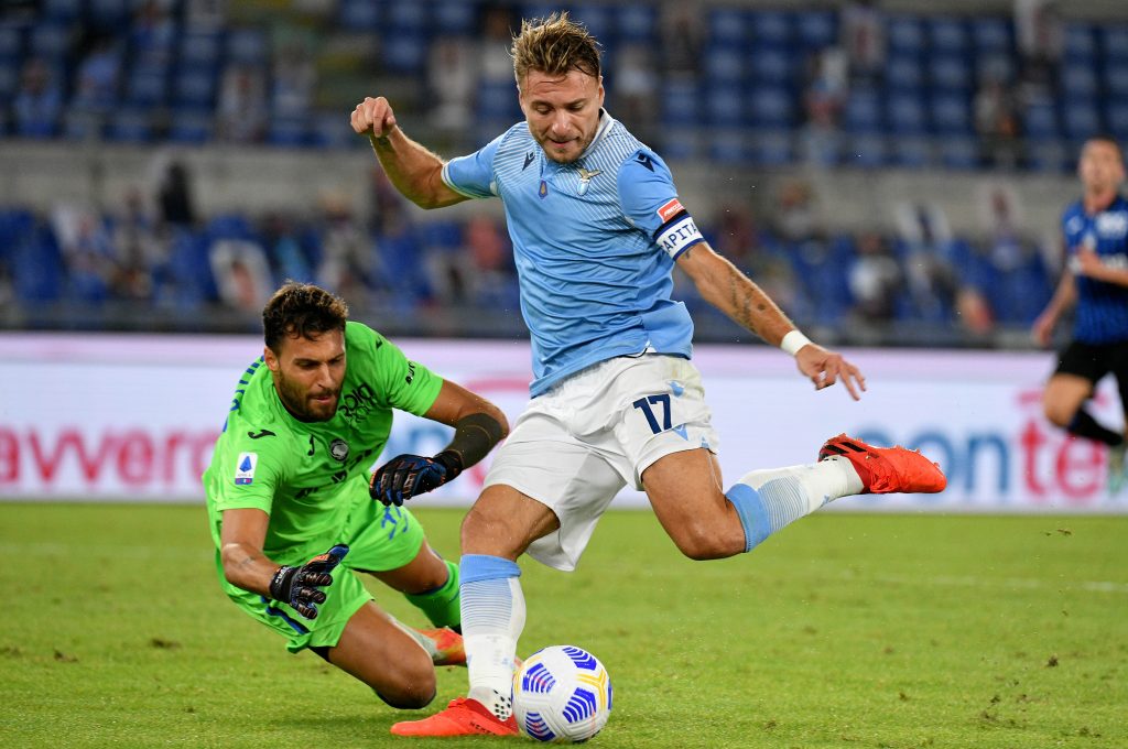 Immobile in azione contro l'Atalanta