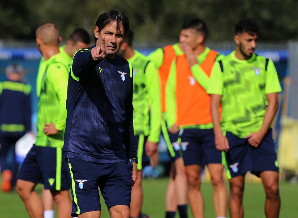 Allenamento a Formello in attesa del match con lo Spezia