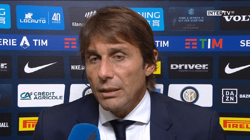Conte parla alla Rai dopo la Coppa Italia