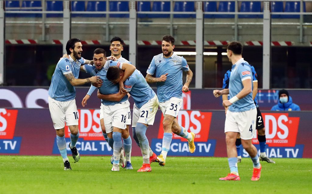 Escalante festeggia con la squadra