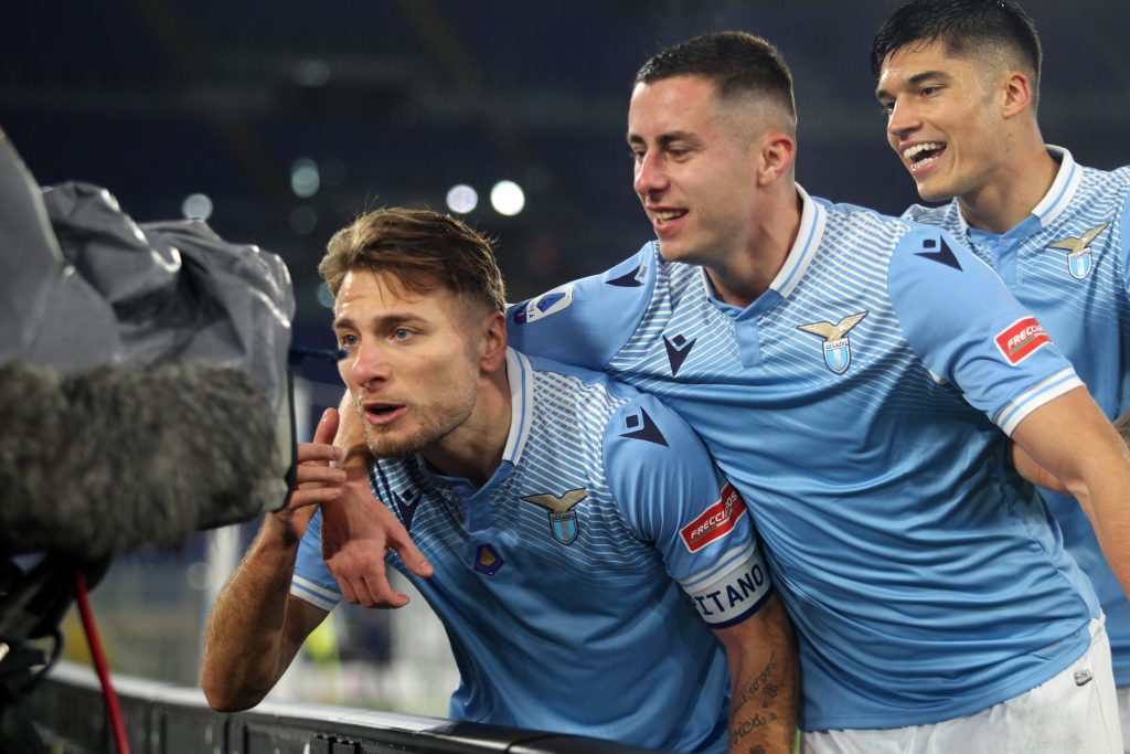 Esultanza Lazio-Cagliari