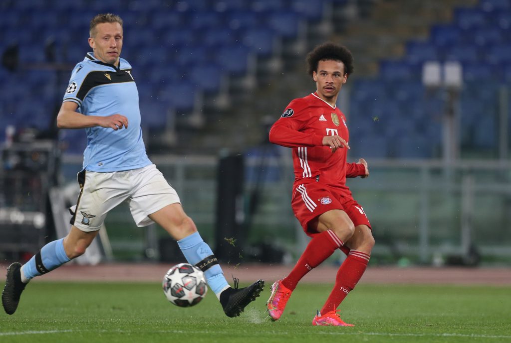 Leiva nel post Lazio-Bayern