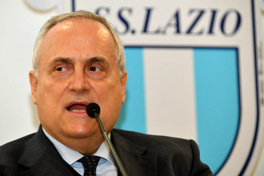 Claudio Lotito, presidente della Lazio