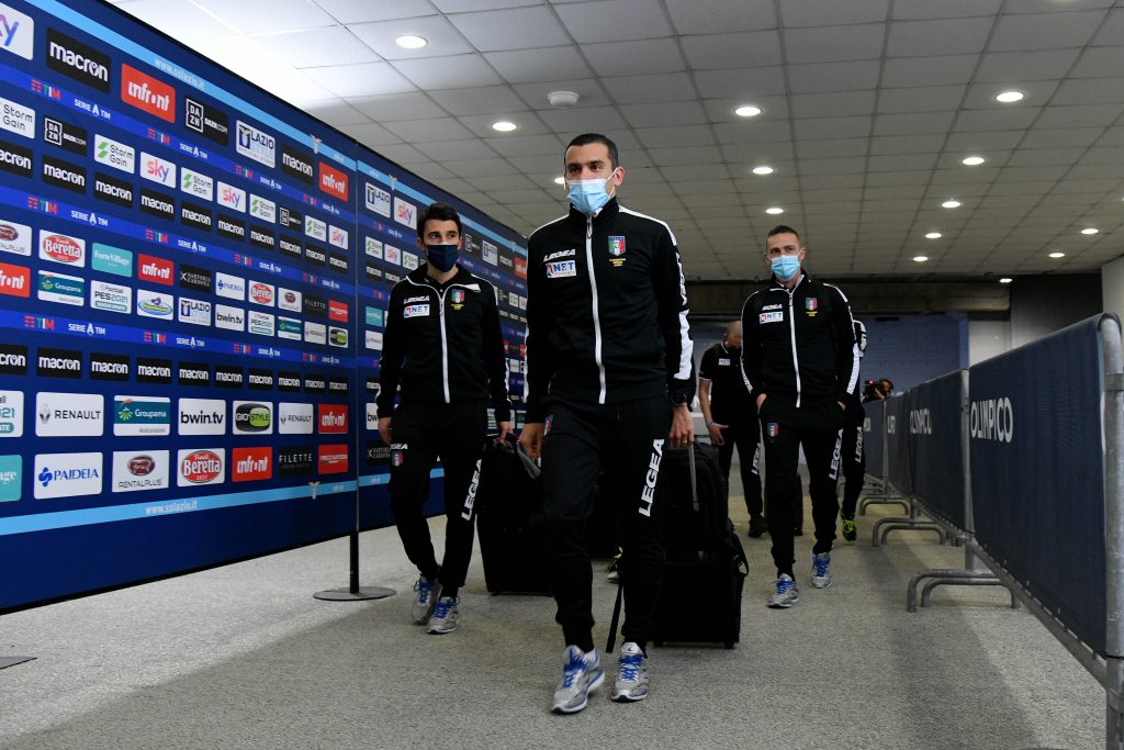 All'Olimpico è arrivata anche la squadra arbitrale