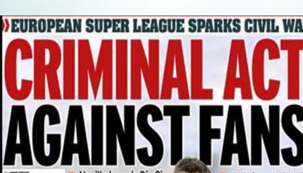 Una delle prime pagine: "Atto criminale"