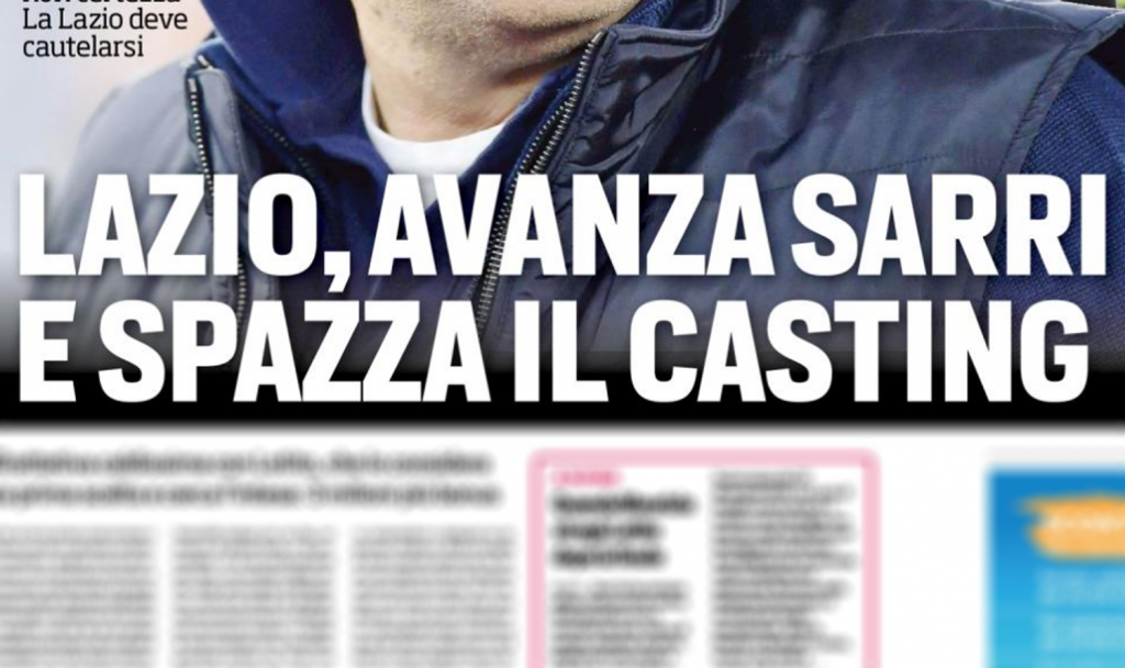 Il titolo nelle pagine interne del Corriere dello Sport