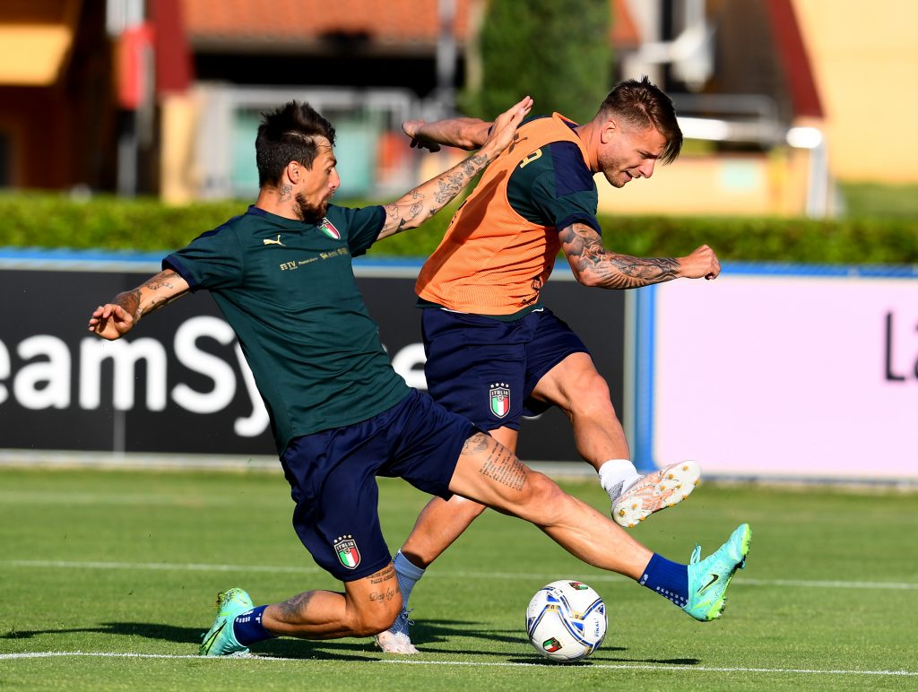 Acerbi e Immobile in Nazionale