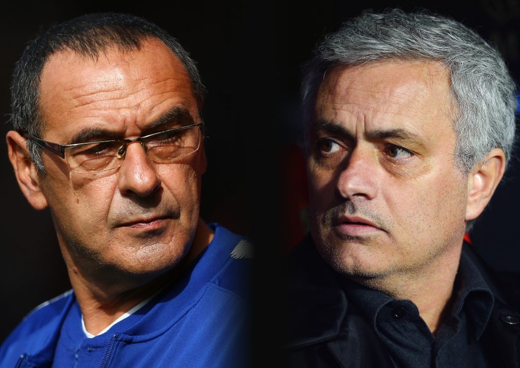 Sarri e Mourinho