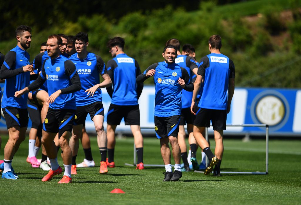 Inter in allenamento