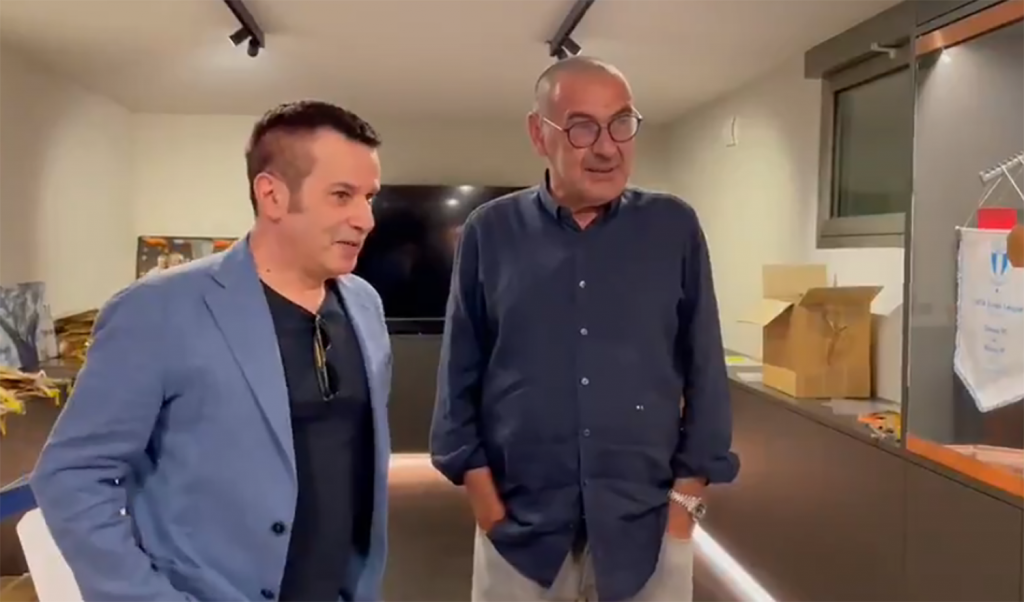 Pedullà a casa di Sarri