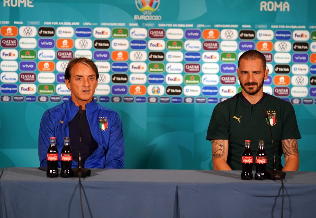 Italia, Mancini e Bonucci in conferenza
