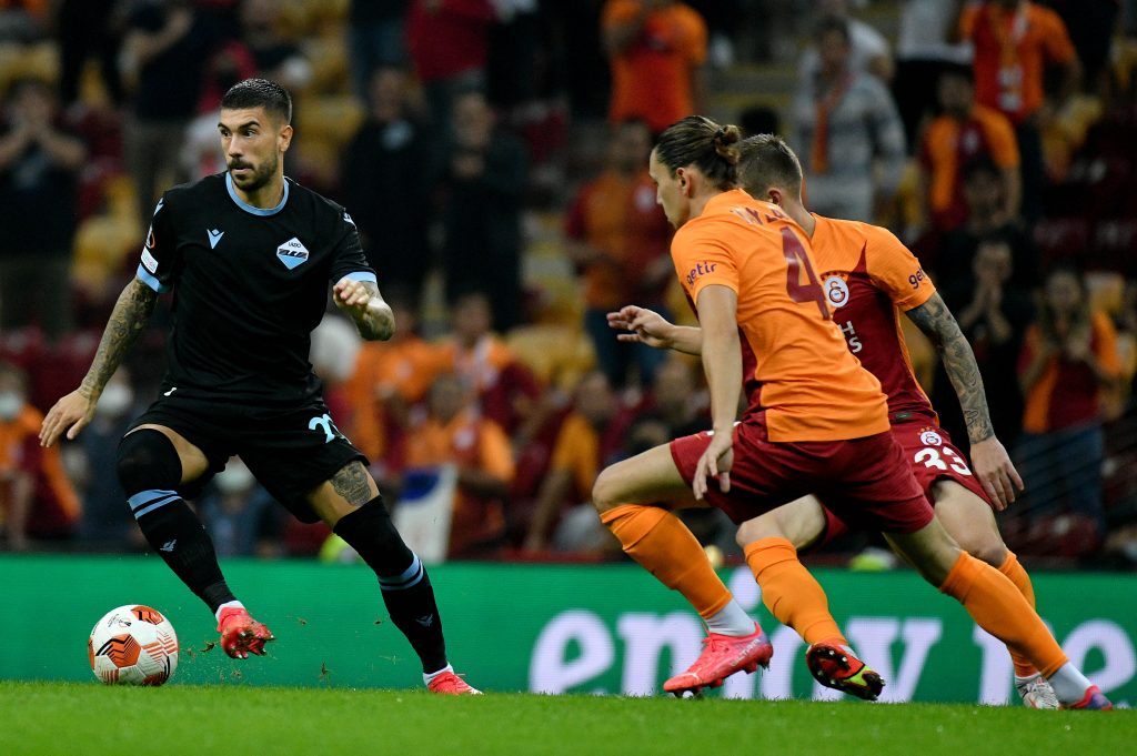 Mattia Zaccagni contro il Galatasaray in Europa League