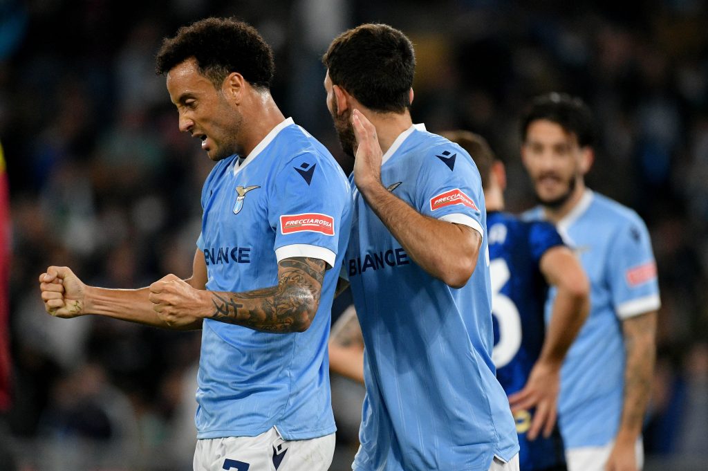 L'esultanza di Felipe Anderson