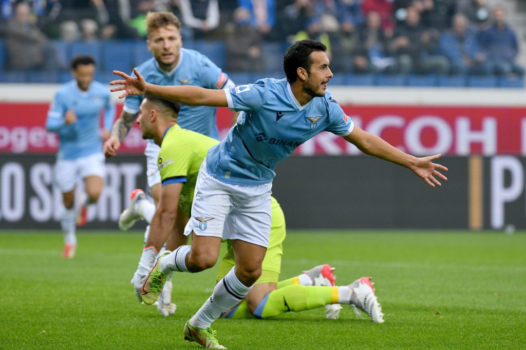 L'esultanza di Pedro