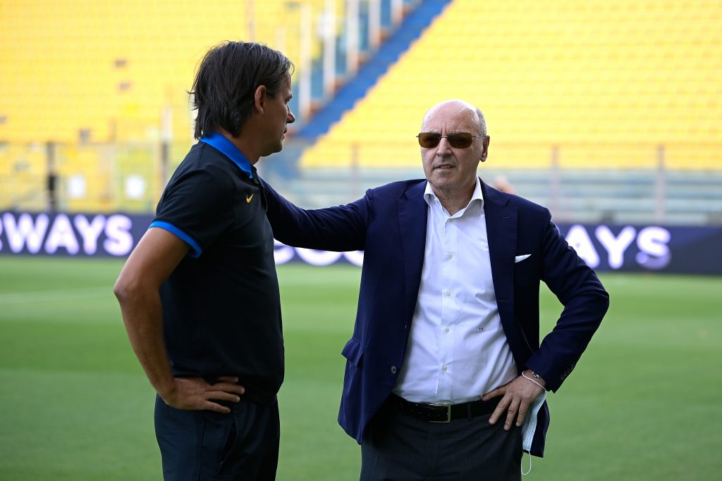 Beppe Marotta e Simone Inzaghi
