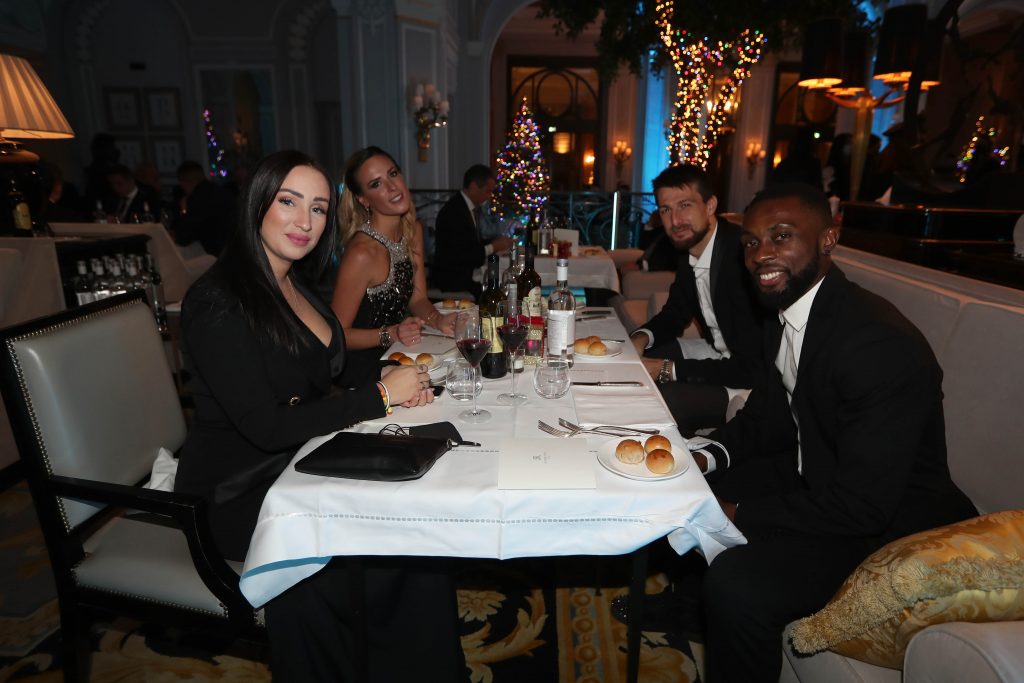 Acerbi e Akpa Akpro alla cena di Natale