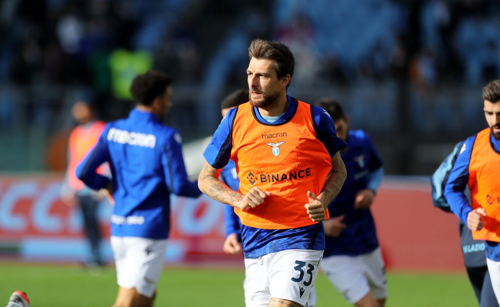 Acerbi in allenamento a Formello