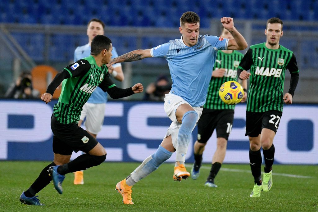 Milinkovic contro il Sassuolo