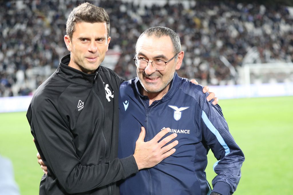 Sarri e Thiago Motta