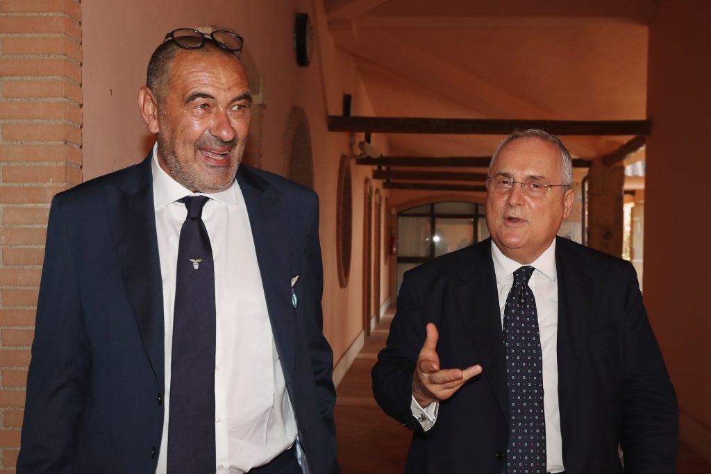 Sarri e Lotito a colloquio