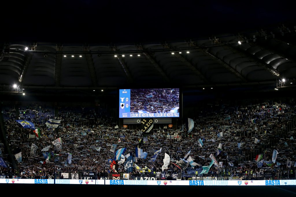 Tifosi in Lazio-Sampdoria