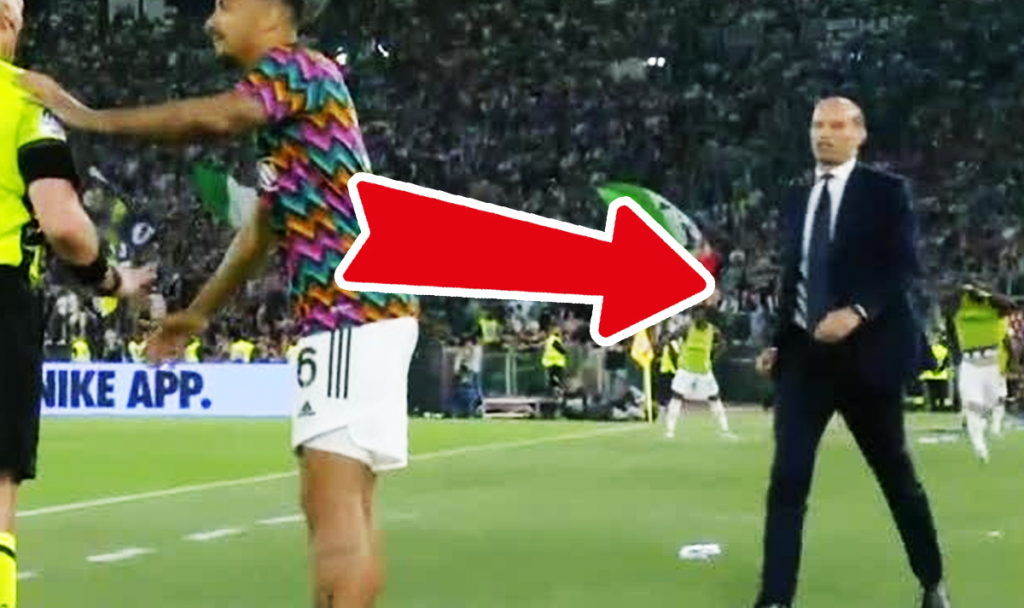 Allegri e la rissa con un giocatore dell'Inter