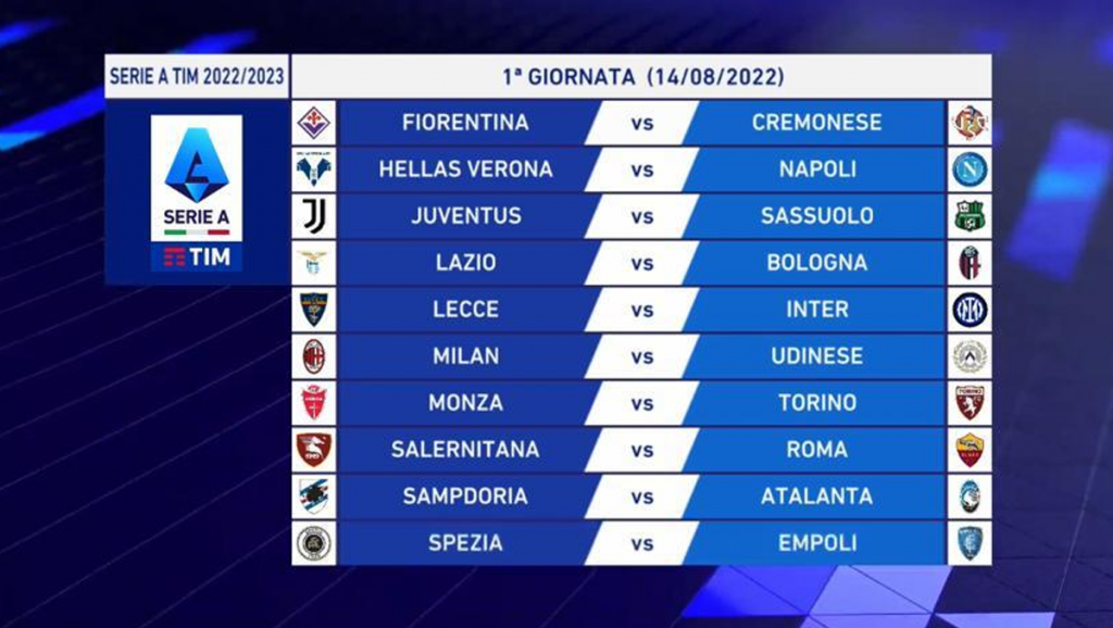 Prima giornata Serie A