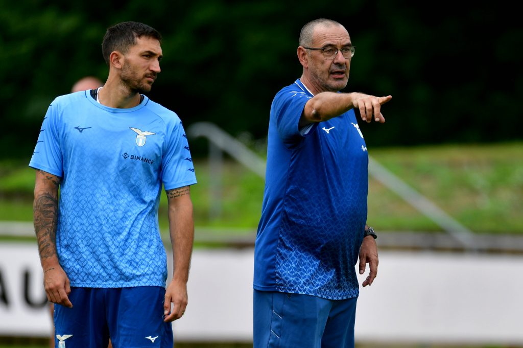 Danilo Cataldi e Maurizio Sarri