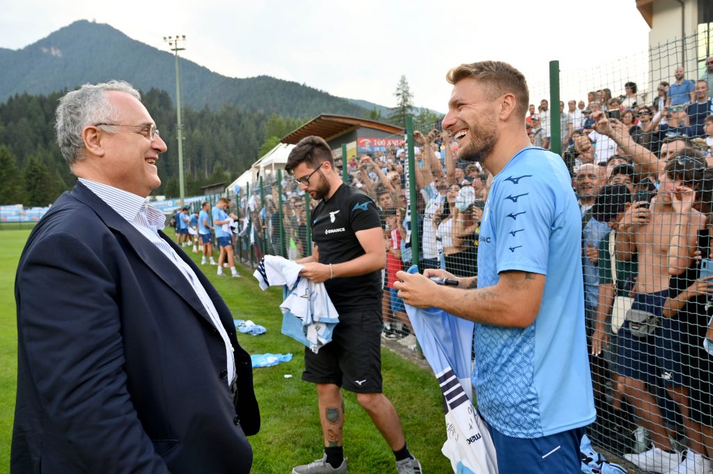 Claudio Lotito e Ciro Immobile