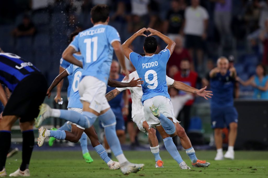 Pedro esulta dopo il gol