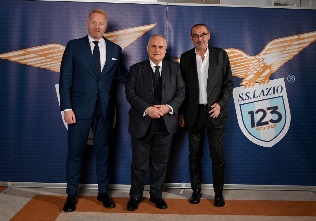 Tare, Lotito e Sarri