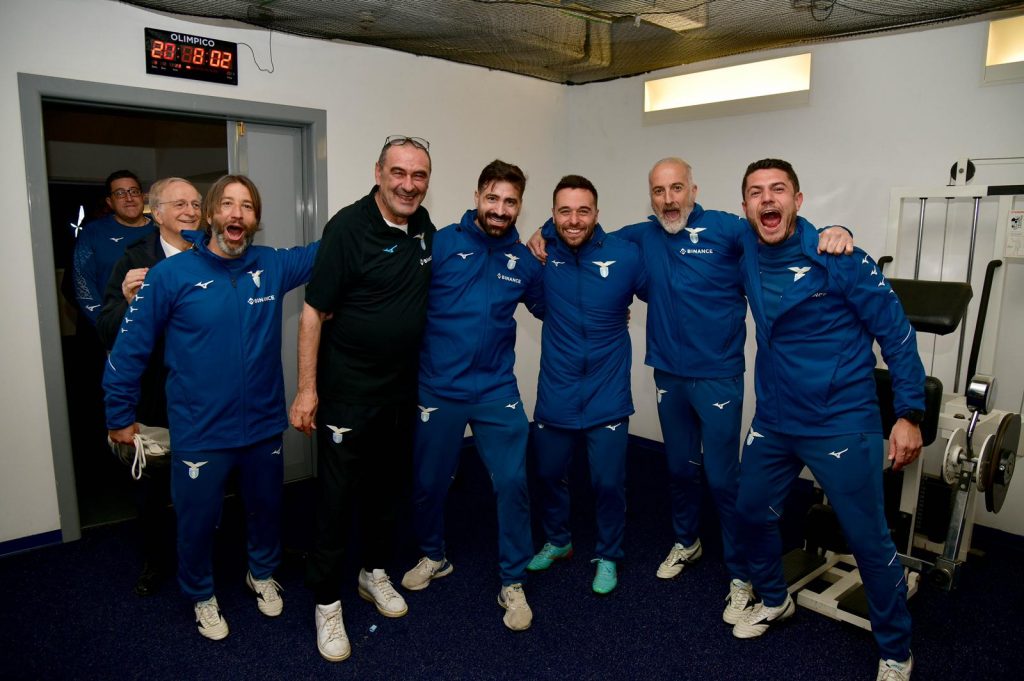 Sarri e lo staff