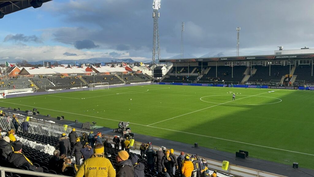 L'atmosfera all'Aspmyra Stadion, Bodo/Glimt-Lazio