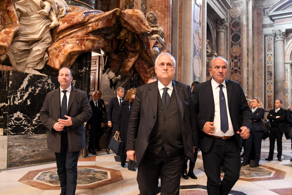 Lotito e Fabiani Vaticano