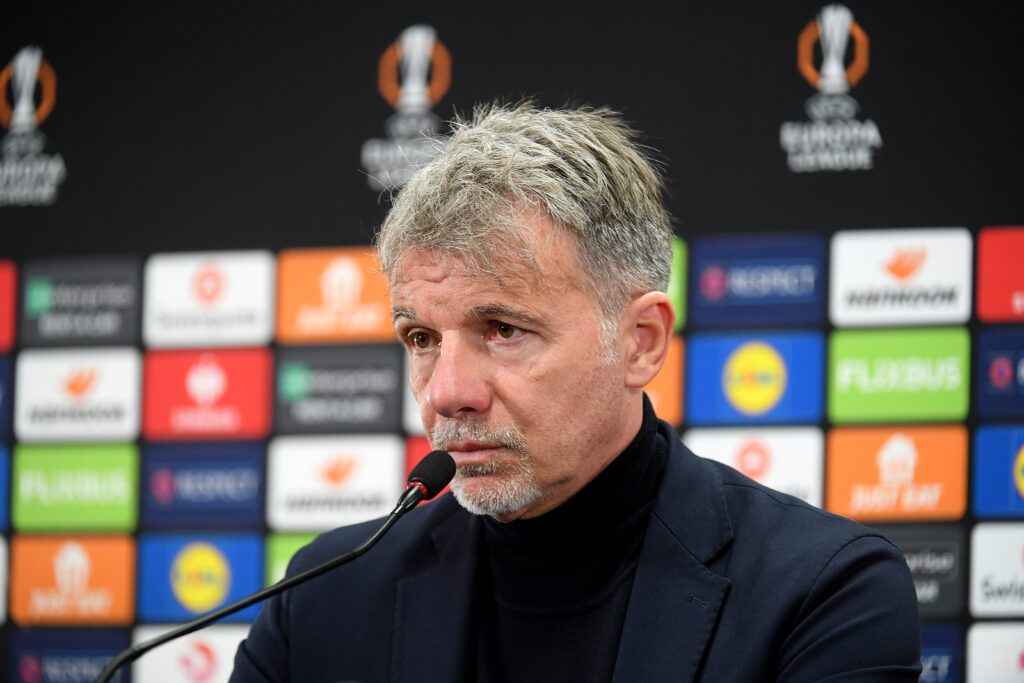 S.S. Lazio Training Session And Press Conference - UEFA Europa League 2024/25 Quarter Final First Leg