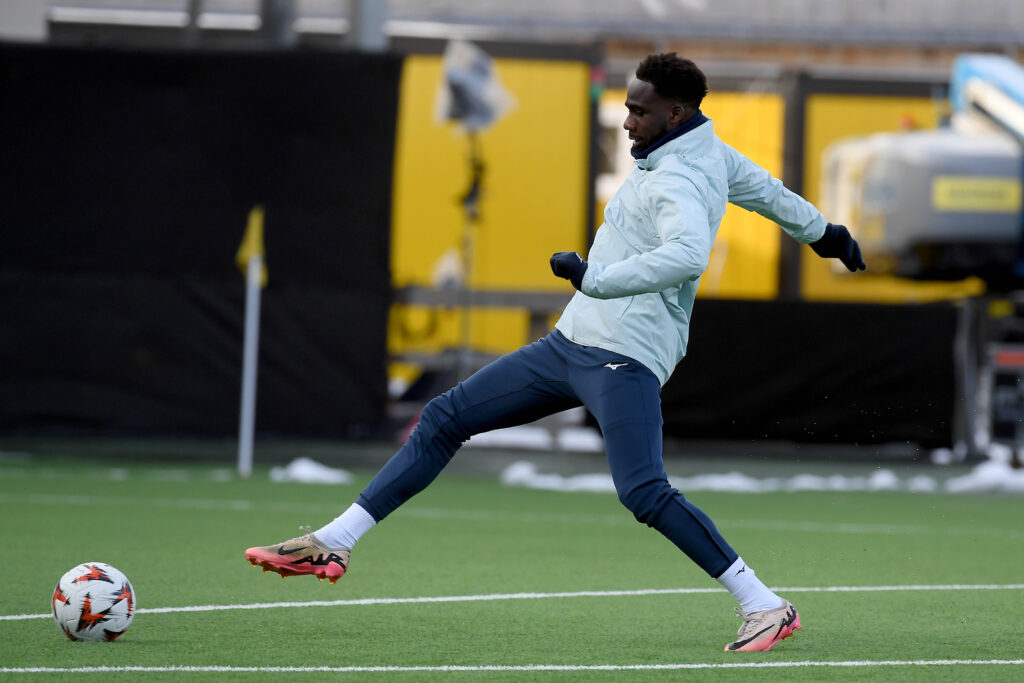 S.S. Lazio Training Session And Press Conference - UEFA Europa League 2024/25 Quarter Final First Leg