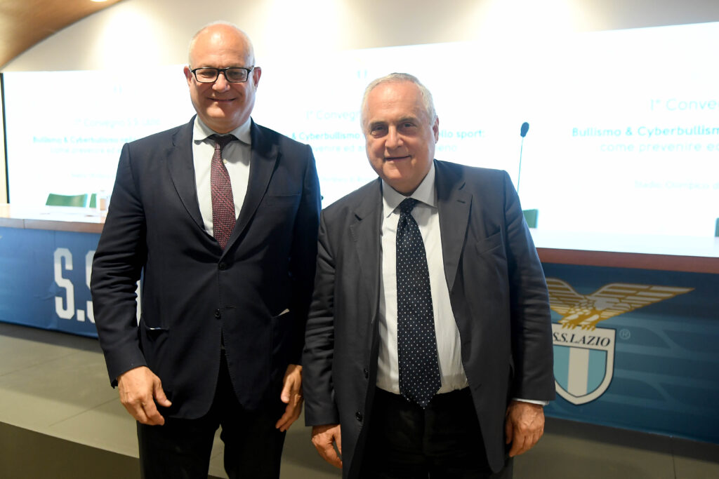 Roberto Gualtieri e Claudio Lotito